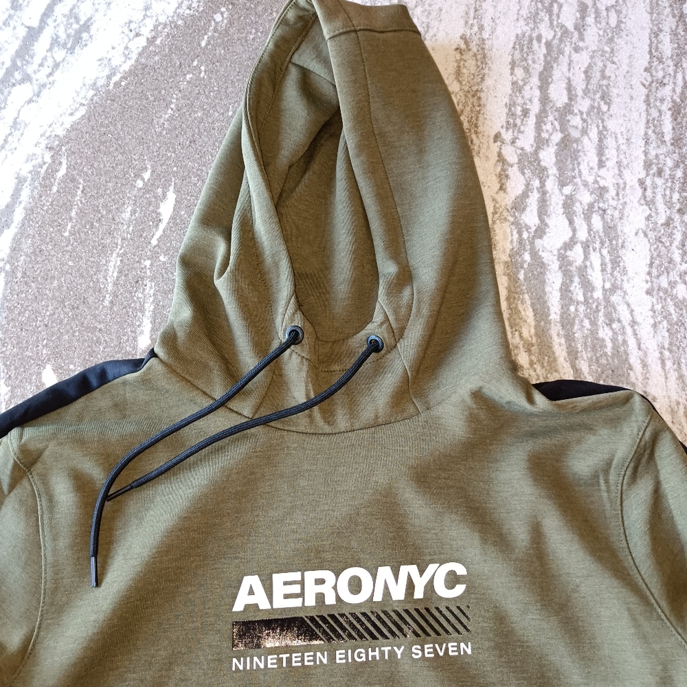 Aeropostale Men's Movement Tech Fleece Hoodie New Size Large - Picture 2 of 3